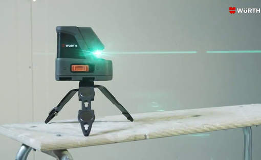 WÜRTH CLG 18 : un laser croix faisceau vert pour une meilleure visibilité