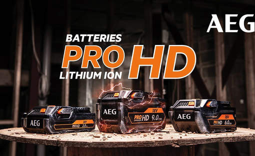 Plus de puissance et d'autonomie avec les nouvelles batteries AEG PROHD
