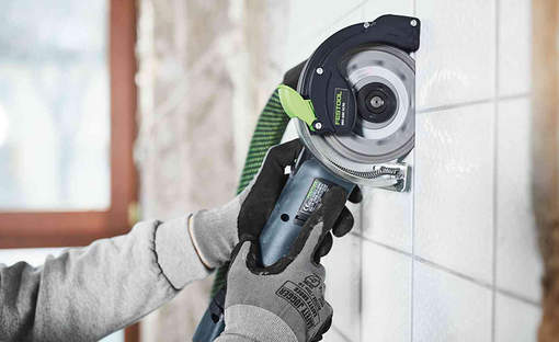 Présentation de la tronçonneuse béton sans fil DSC-AGC 18-125 FH Li EB-Basic Festool