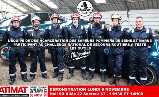 Démonstration désincarcération par les sapeurs-pompiers du 77