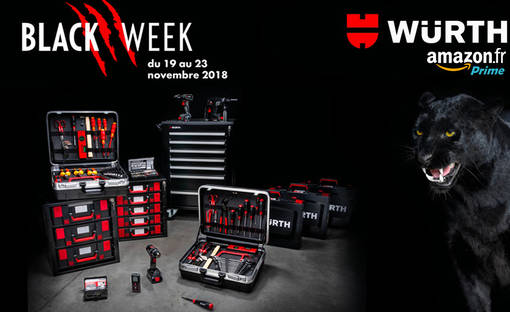 BLACK WEEK WÜRTH présent sur Amazon en prime