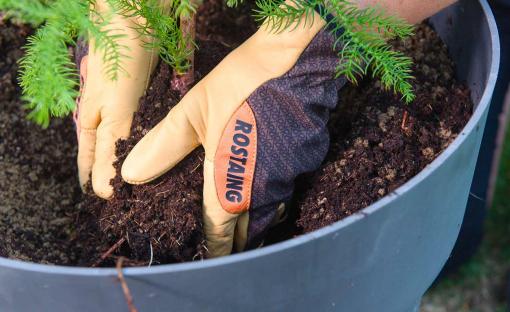 ROSTAING gants SEQUOIA cuir pas cher