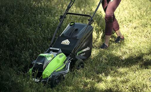 test et avis de la tondeuse à gazon greenworks GD40LM45 2500407UC