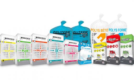 Nouveaux packagings des gammes sol d'Edilteco
