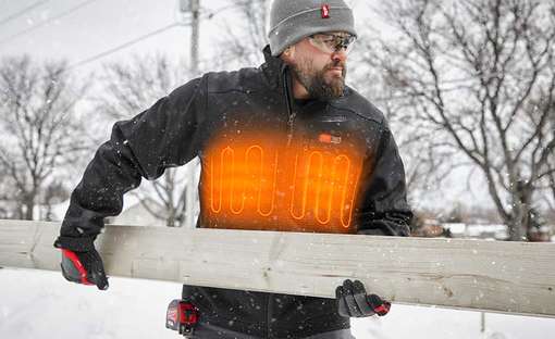 Blousons chauffants et gants hiver Milwaukee