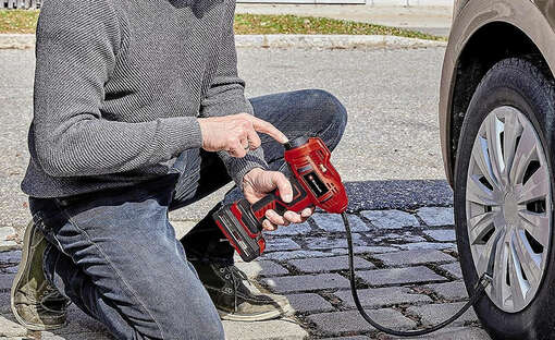 compresseur pour voiture sans fil CE-CC 18 Li-Solo Power X-Change Einhell