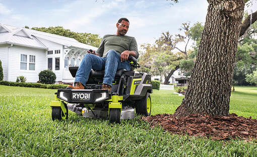 tondeuses sur batterie 72 V Rider Zero-Turn Ryobi 
