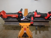 Meuleuses CAG125XPD Milwaukee et AG 125-A22 Hilti