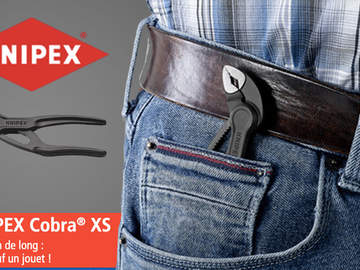 Une nouvelle pince multiprises KNIPEX Cobra XS vient compléter la gamme