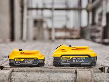 batteries renforcées Powerstack XR 18 V DCBP518G-XJ et DCBP034G-XJ Dewalt 