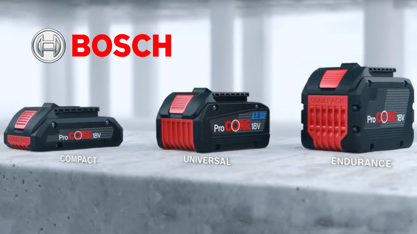 Nouvelle gamme de batteries Bosch Professional ProCORE 18 V - Zone Outillage