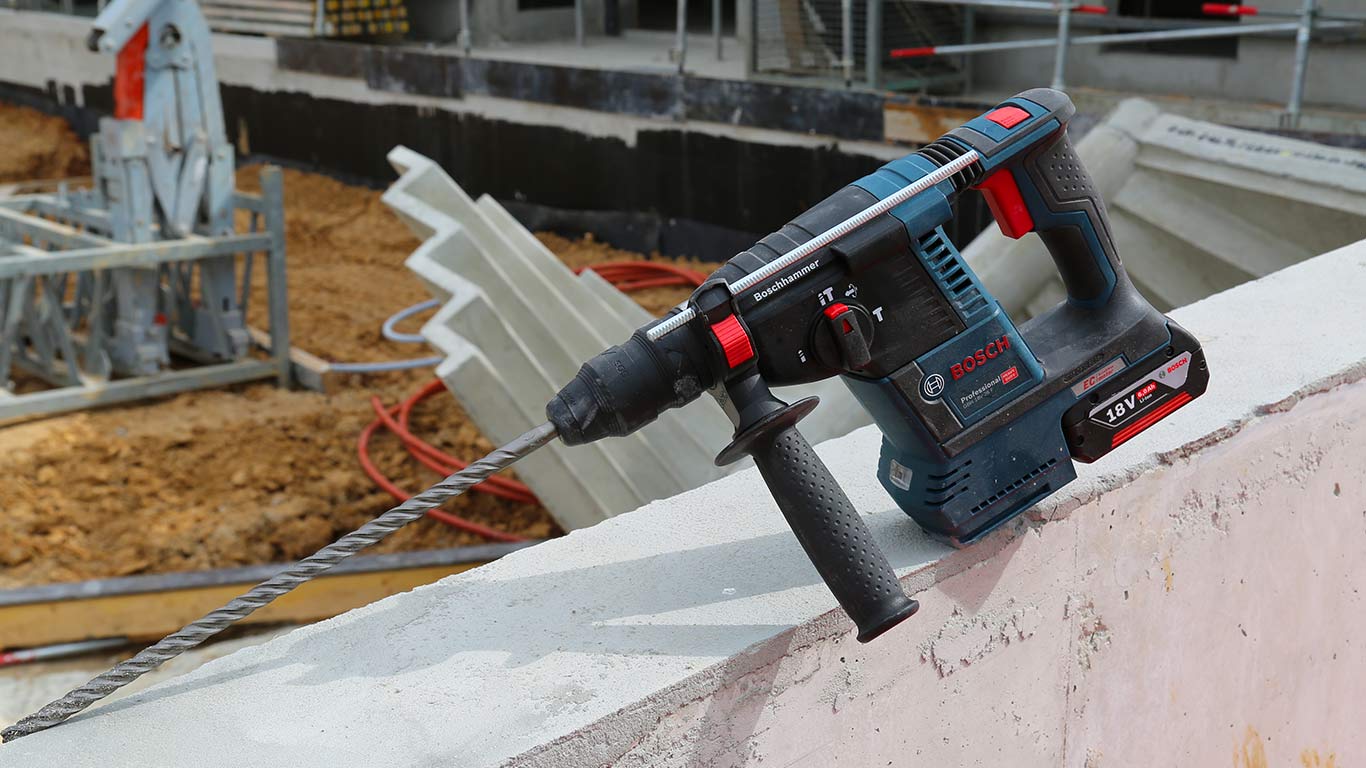 Test du perforateur sans fil 18 V GBH 18V-26 F Brushless Bosch